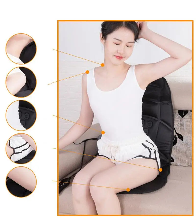 Car Home Office Full-Body Massage Cushion Heat 7