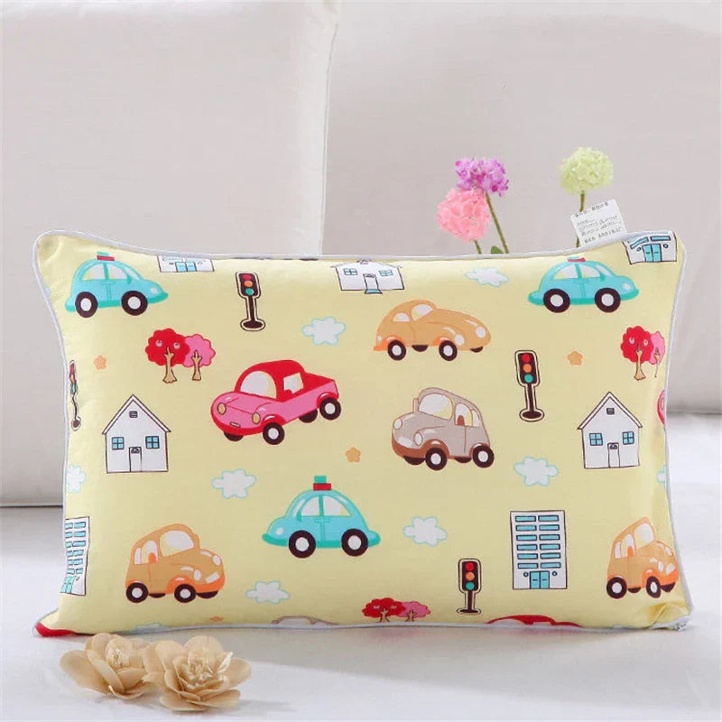 Cartoon Pineapple Pillowcase Children Breathable Rectangular Cotton Pillow