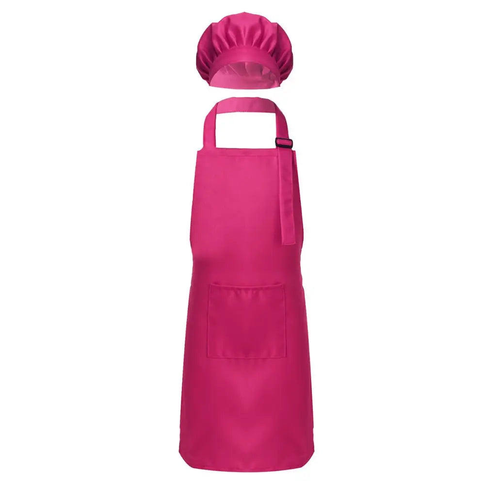 Child Kids Adjustable Apron and Chef Hat Set