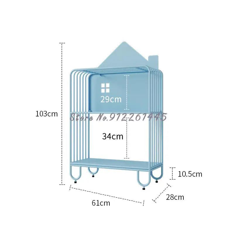 Children's Bookshelf Storage Integrated Floor Small Baby Picture