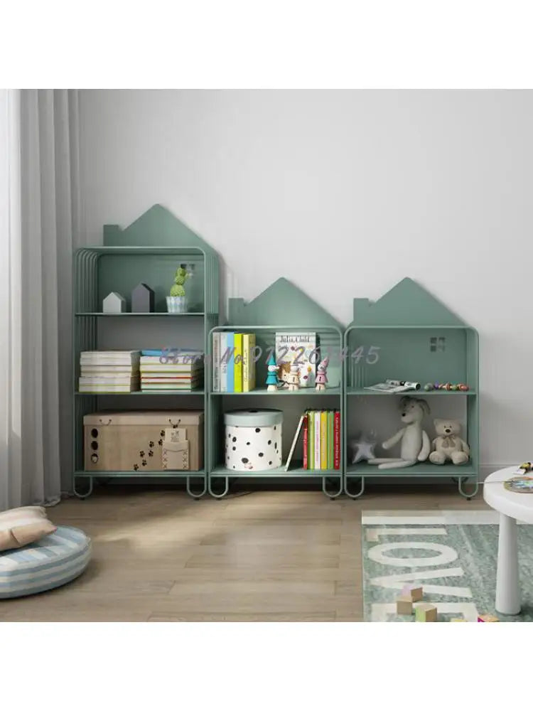 Children's Bookshelf Storage Integrated Floor Small Baby Picture