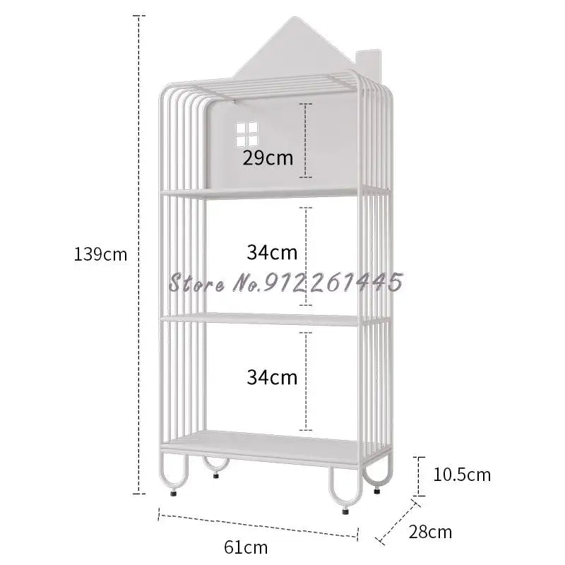 Children's Bookshelf Storage Integrated Floor Small Baby Picture