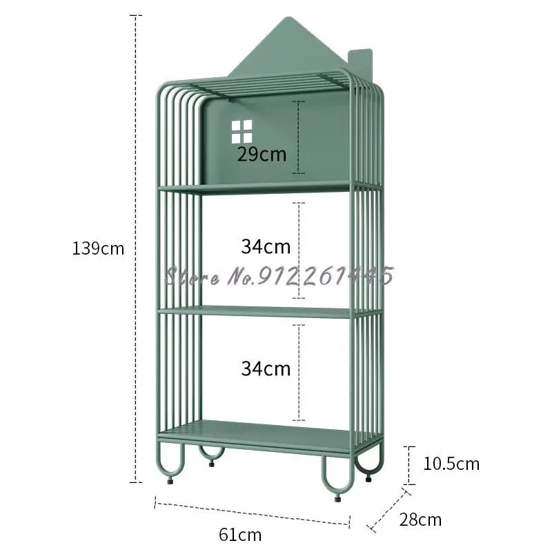 Children's Bookshelf Storage Integrated Floor Small Baby Picture