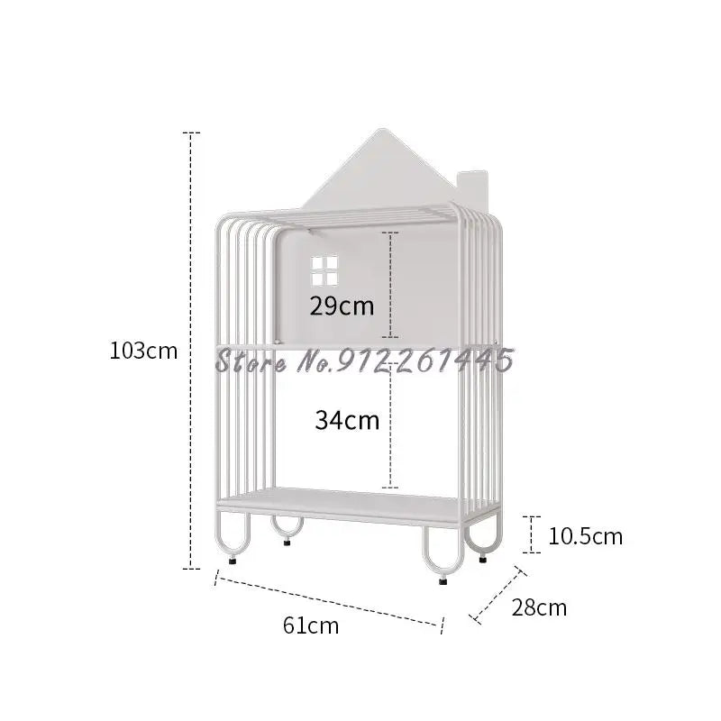 Children's Bookshelf Storage Integrated Floor Small Baby Picture