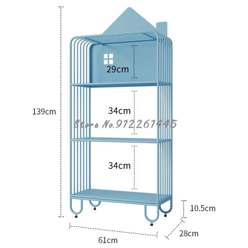 Children's Bookshelf Storage Integrated Floor Small Baby Picture