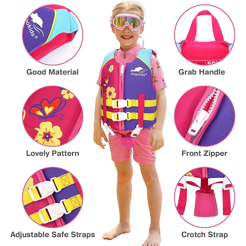 Children's Life Jacket Neoprene Watersport Buoyancy Vest Water