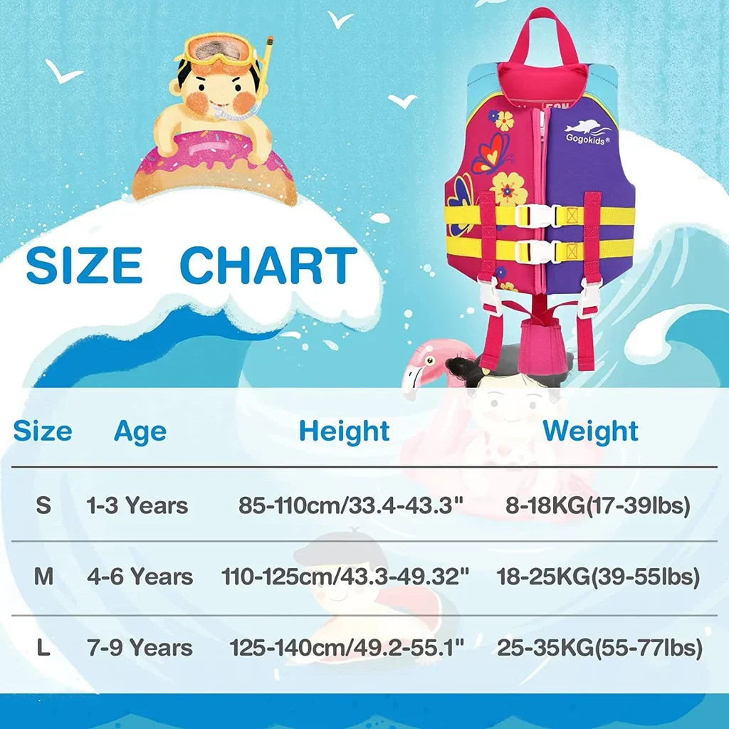Children's Life Jacket Neoprene Watersport Buoyancy Vest Water