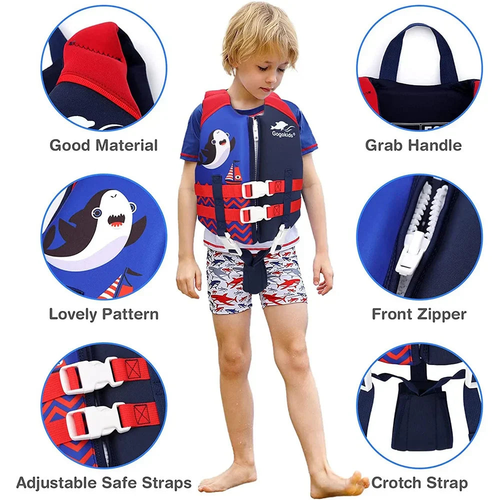 Children's Life Jacket Neoprene Watersport Buoyancy Vest Water