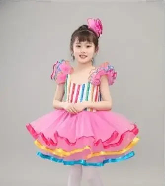 Children's dance hall clothing sequin modern dance short