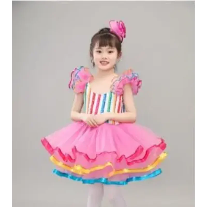 Children's dance hall clothing sequin modern dance short