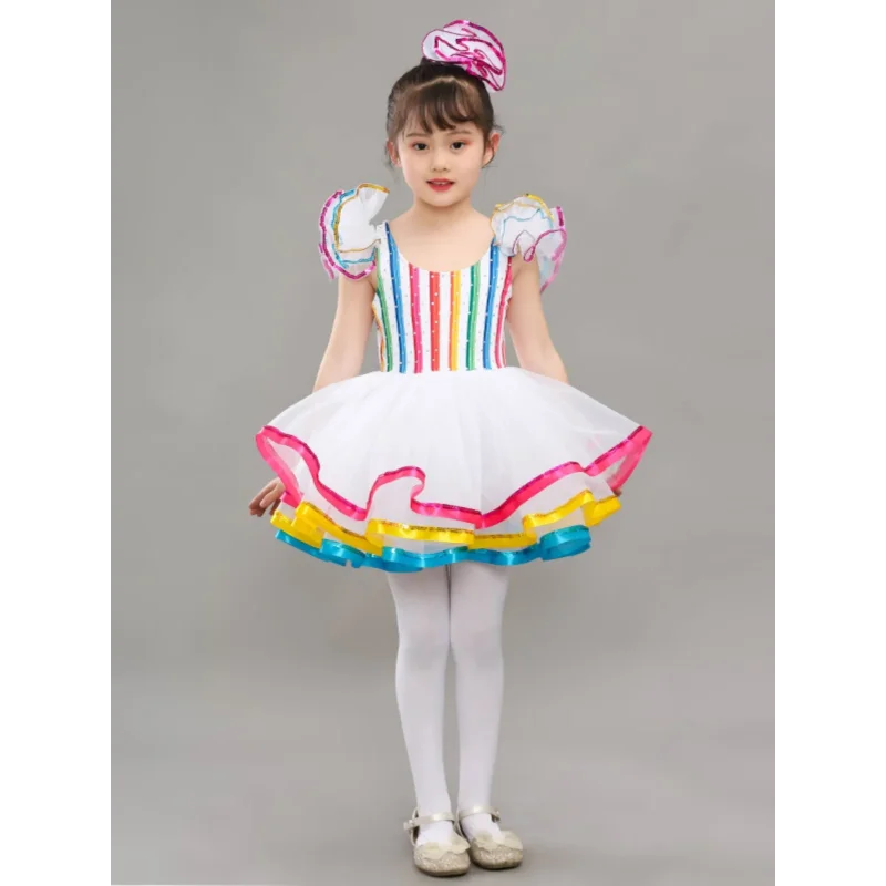 Children's dance hall clothing sequin modern dance short