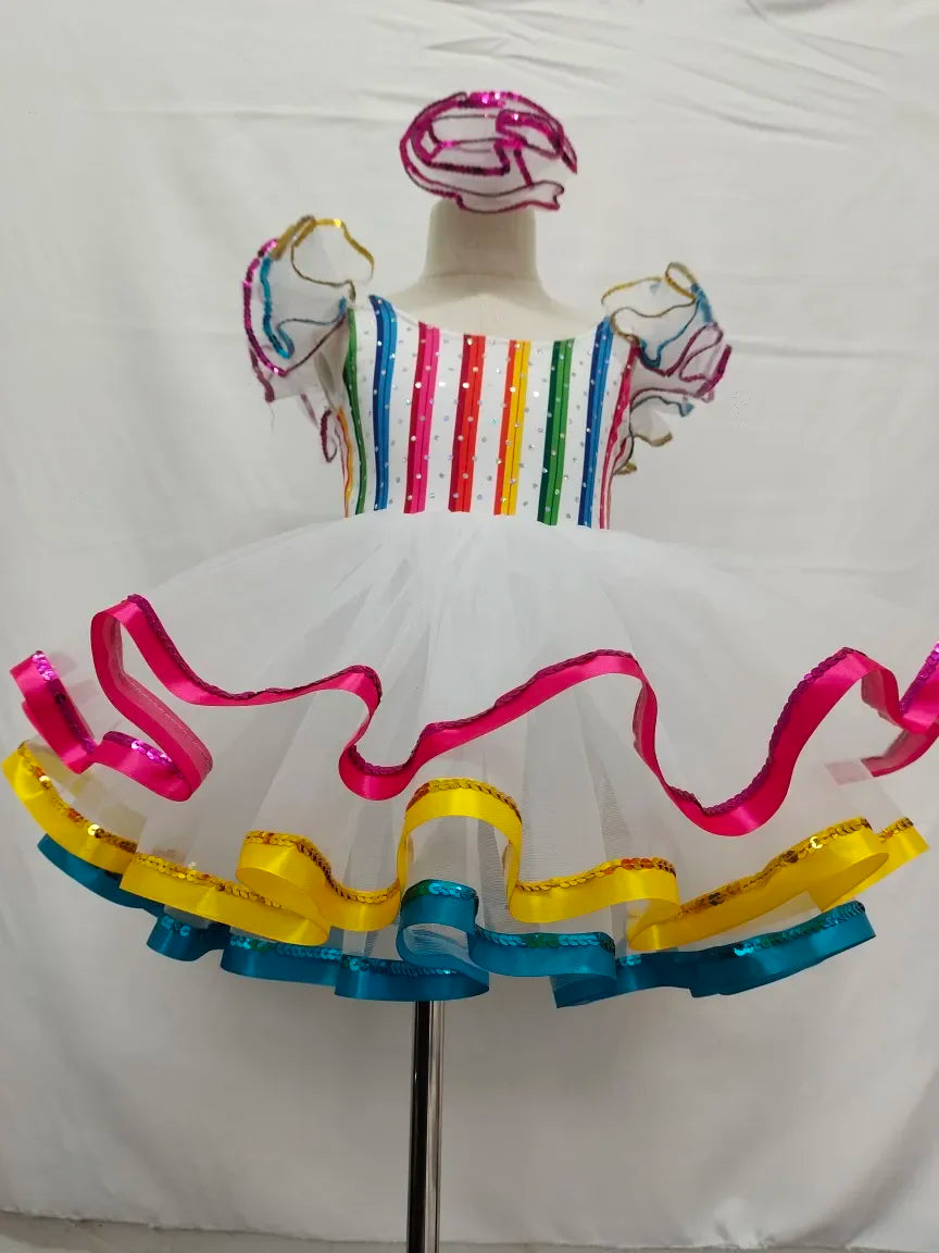 Children's dance hall clothing sequin modern dance short