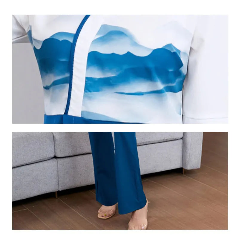 China style Beauty Salon Spa Work Clothes for