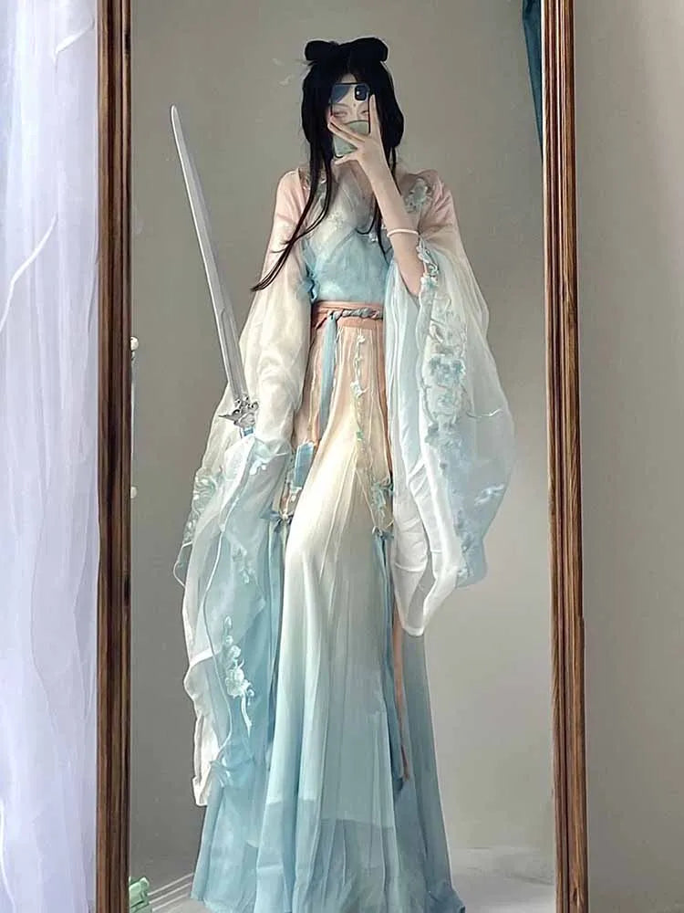 Chinese Hanfu Dress Women Traditional Vintage Hanfu Cosplay