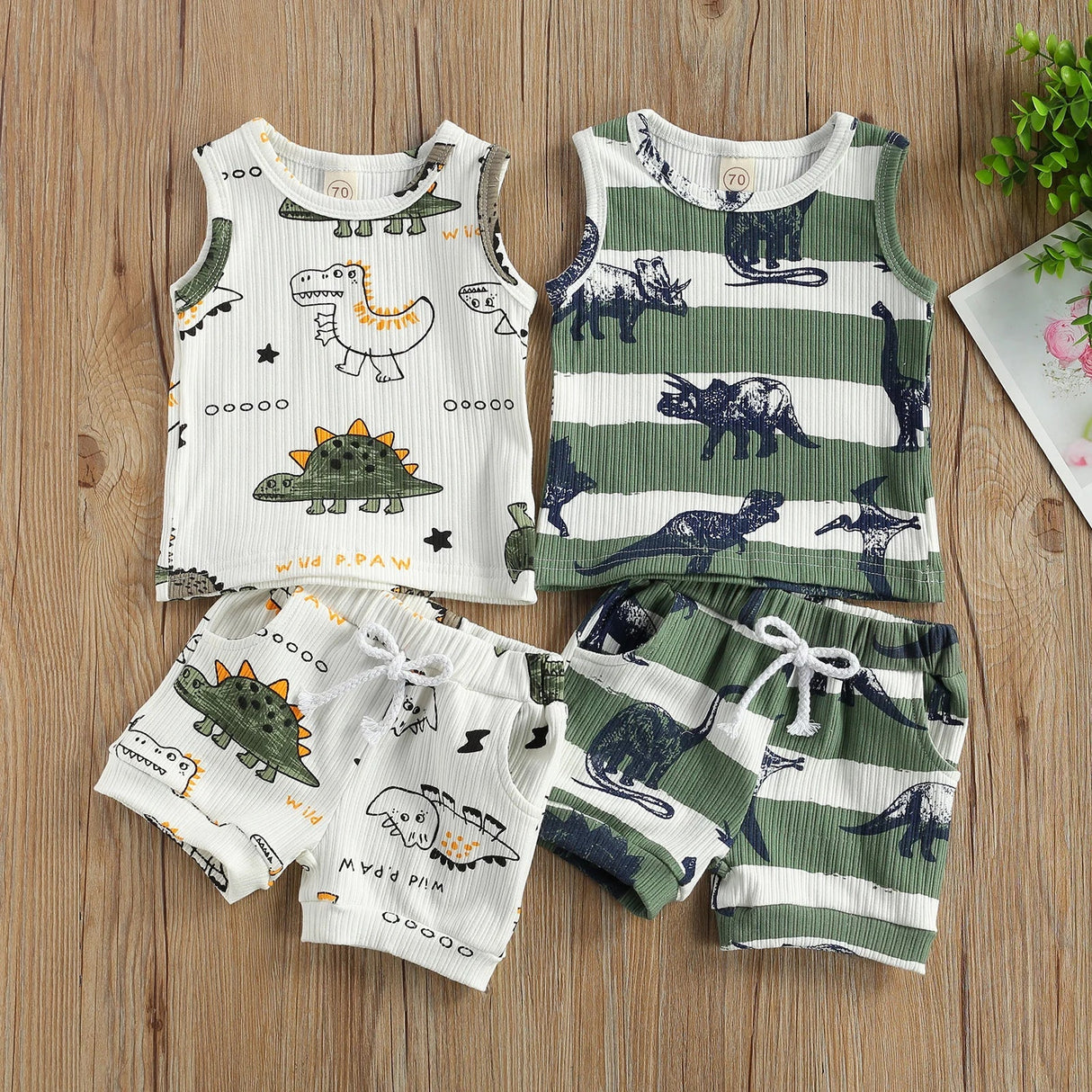 Citgeett Summer Infant Baby Boys Girls Tracksuits Cartoon