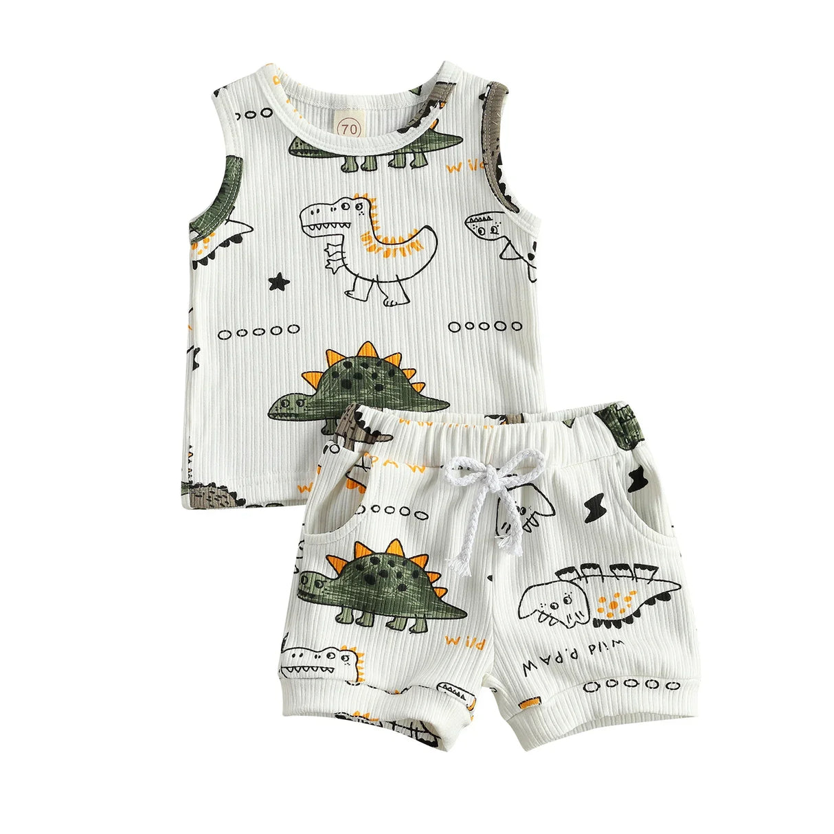 Citgeett Summer Infant Baby Boys Girls Tracksuits Cartoon