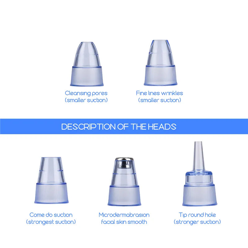 CkeyiN Electric Blackhead Remover Vacuum Facial Acne Cleaner