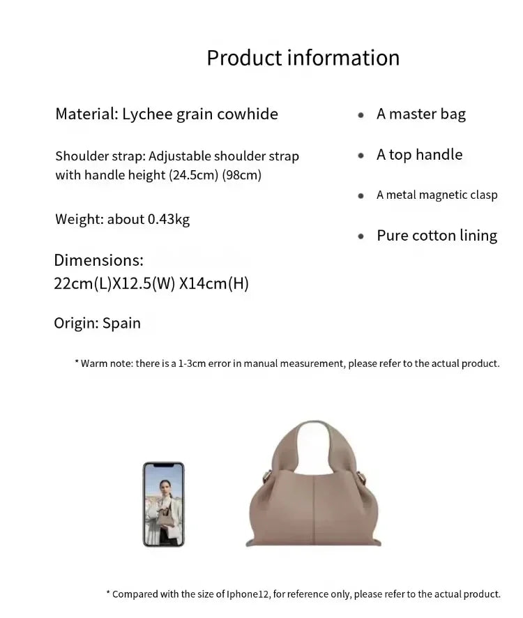 Cloud Bags for Women with Logo New French