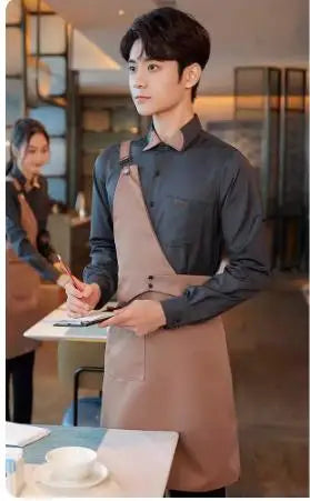 Coffee Shop Work Clothes Spring and Autumn Female