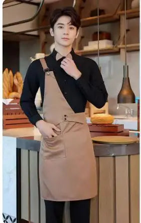 Coffee Shop Work Clothes Spring and Autumn Female