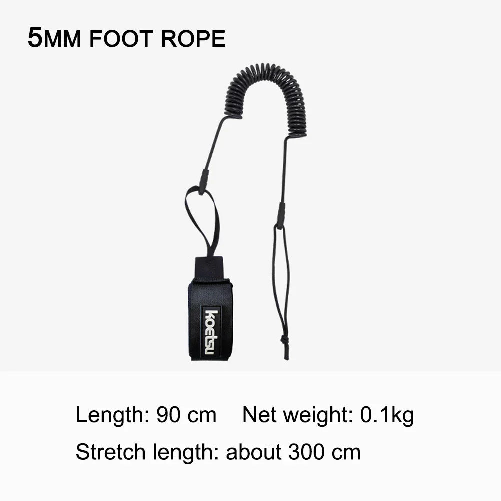 Coiled Surfboard Leash Sup Board Foot Leg Rope
