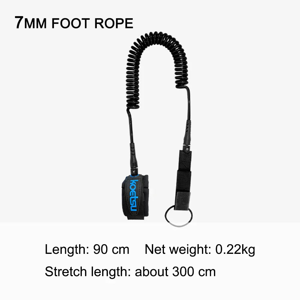 Coiled Surfboard Leash Sup Board Foot Leg Rope