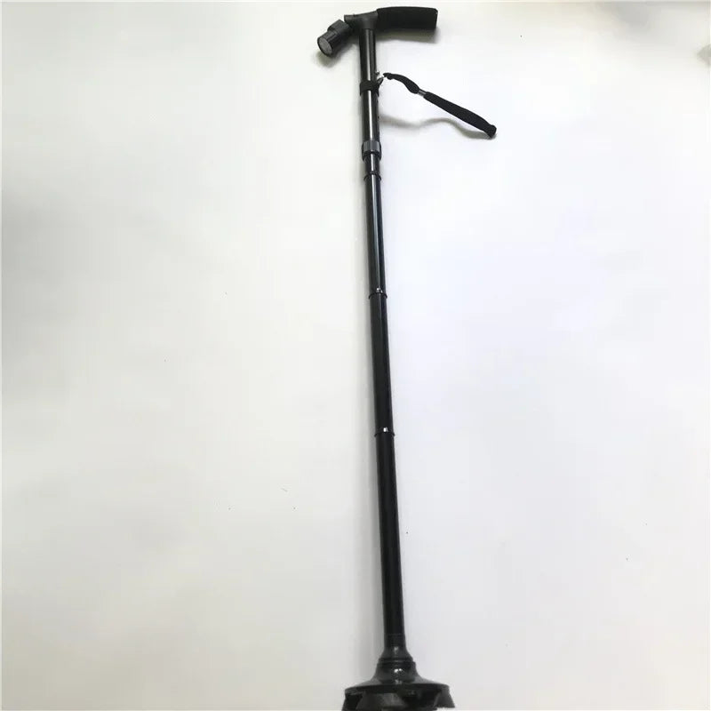 Collapsible Telescopic Folding Elder Cane LED Walking Trusty