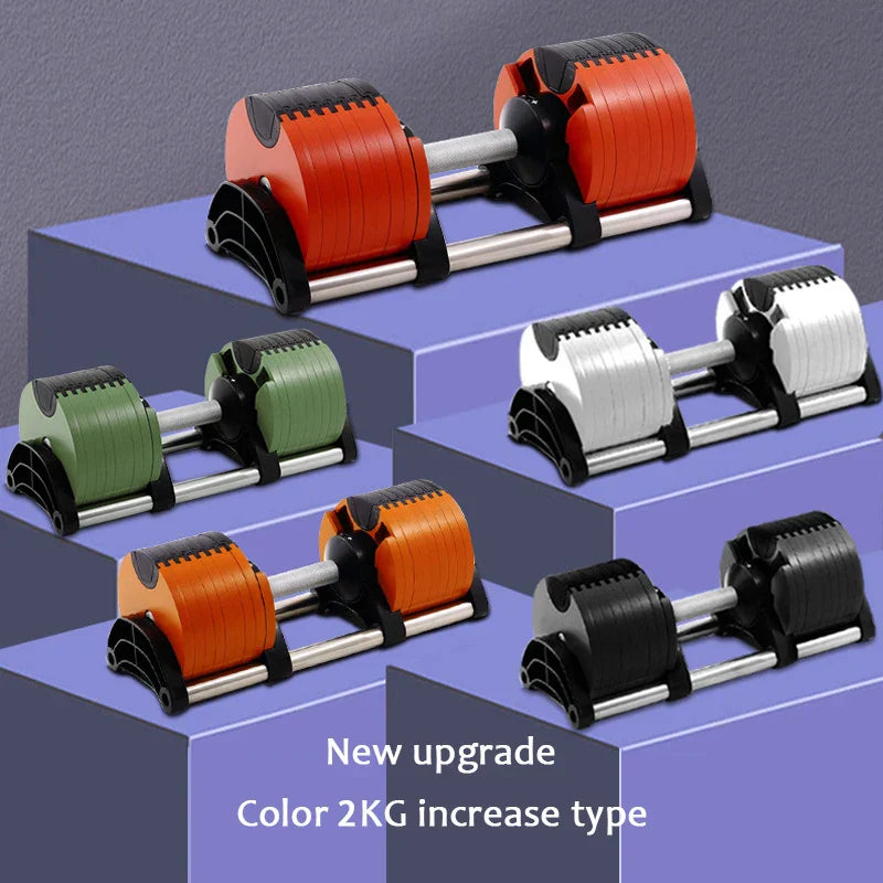 Colorful Paint Adjustable Dumbbell, Gym Fitness Dumbbells, Incremental