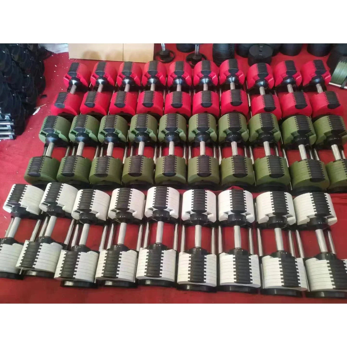 Colorful Paint Adjustable Dumbbell, Gym Fitness Dumbbells, Incremental