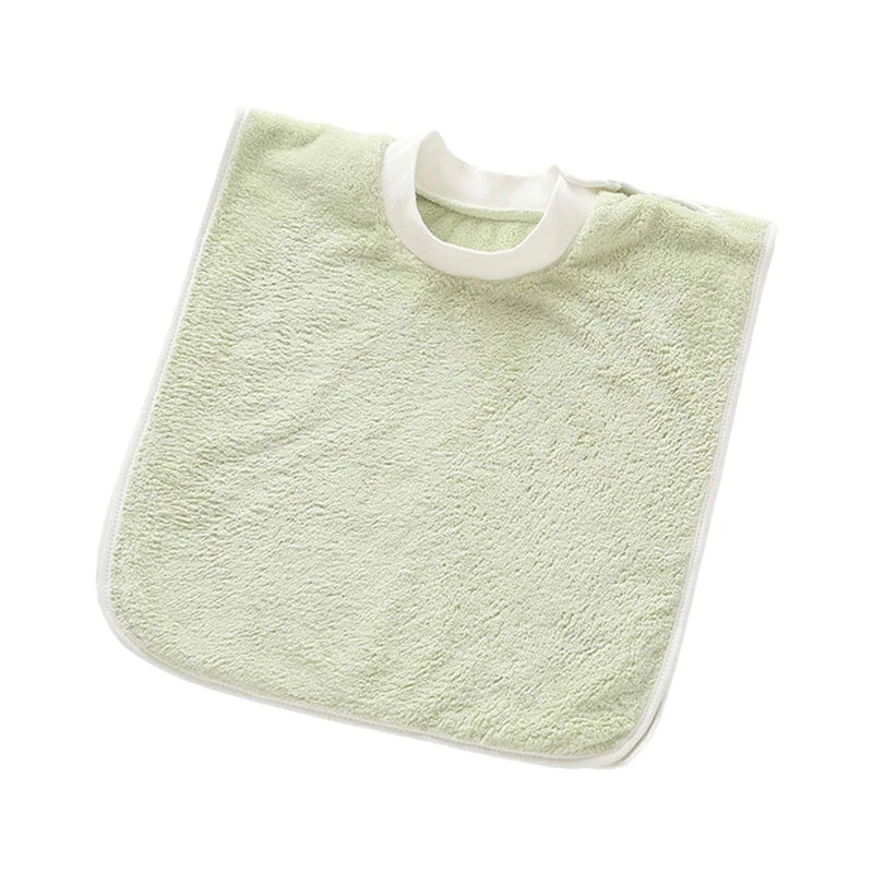 Coral Fleece Baby Bibs Toothbrush Towel Feeding Burp
