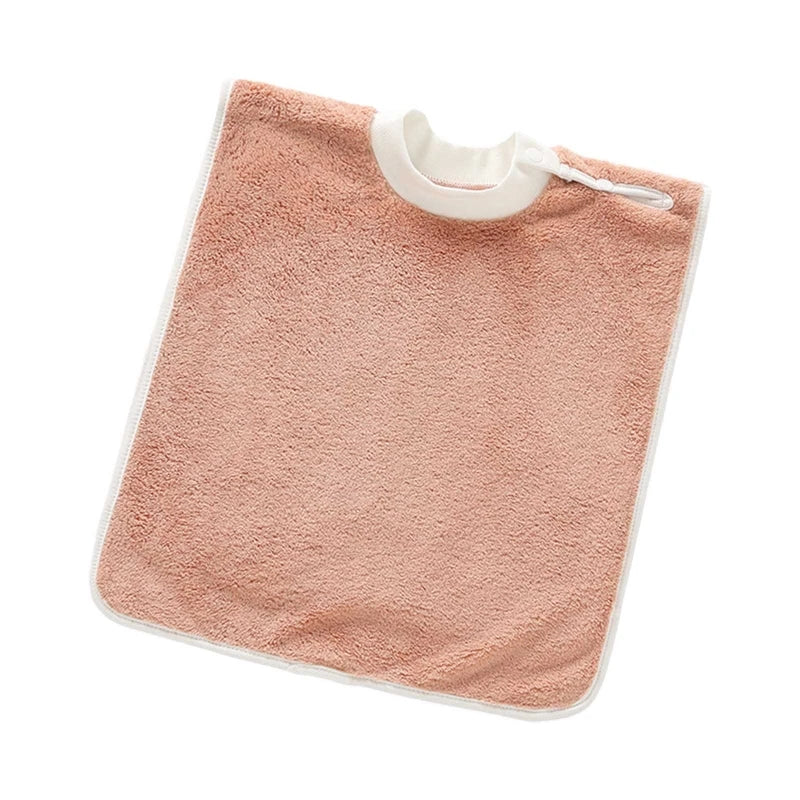 Coral Fleece Baby Bibs Toothbrush Towel Feeding Burp