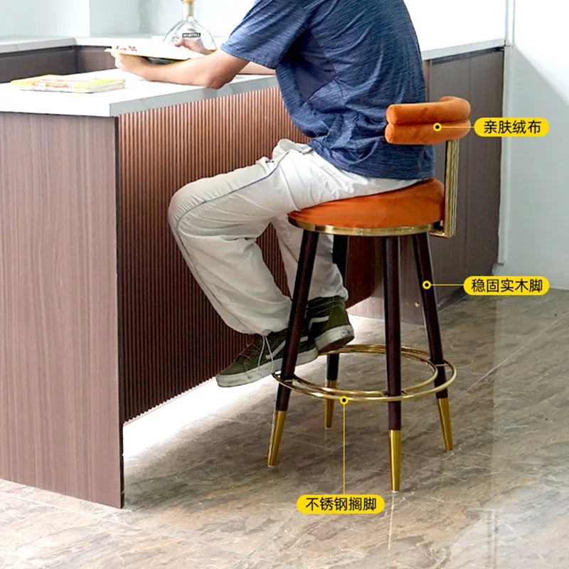 Counter Design Bar Stools Dining Chairs Nordic Leather