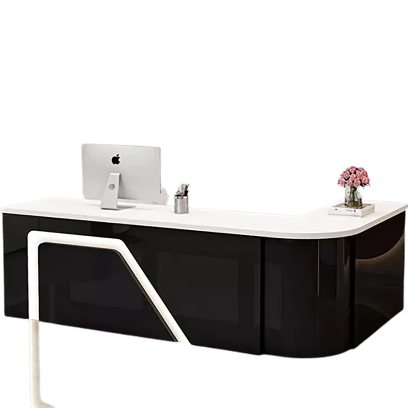 Counter Table Bar Reception Desk Tall Marble Office