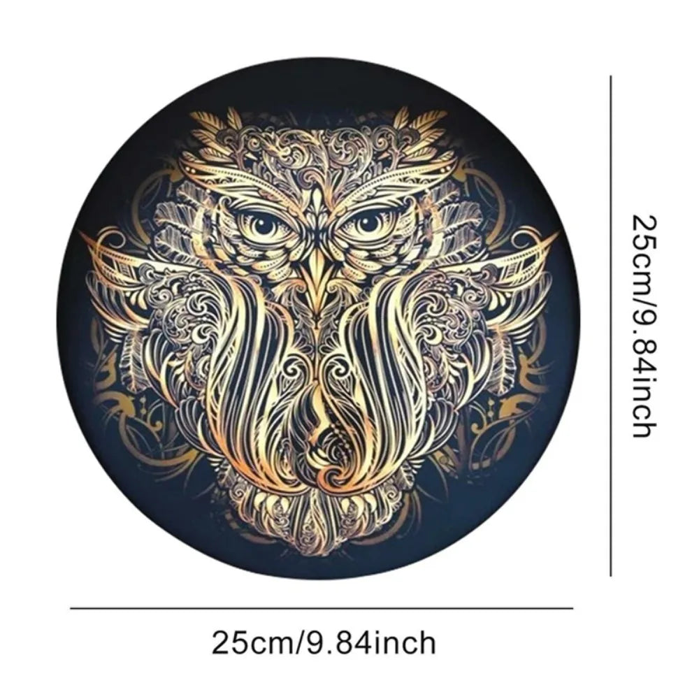 Creative Owl Shaman Drum with Drum Stick Siberian