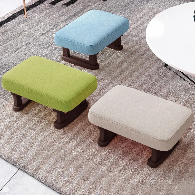 Creative Small Wood Chair Household Shoe Changing Stool
