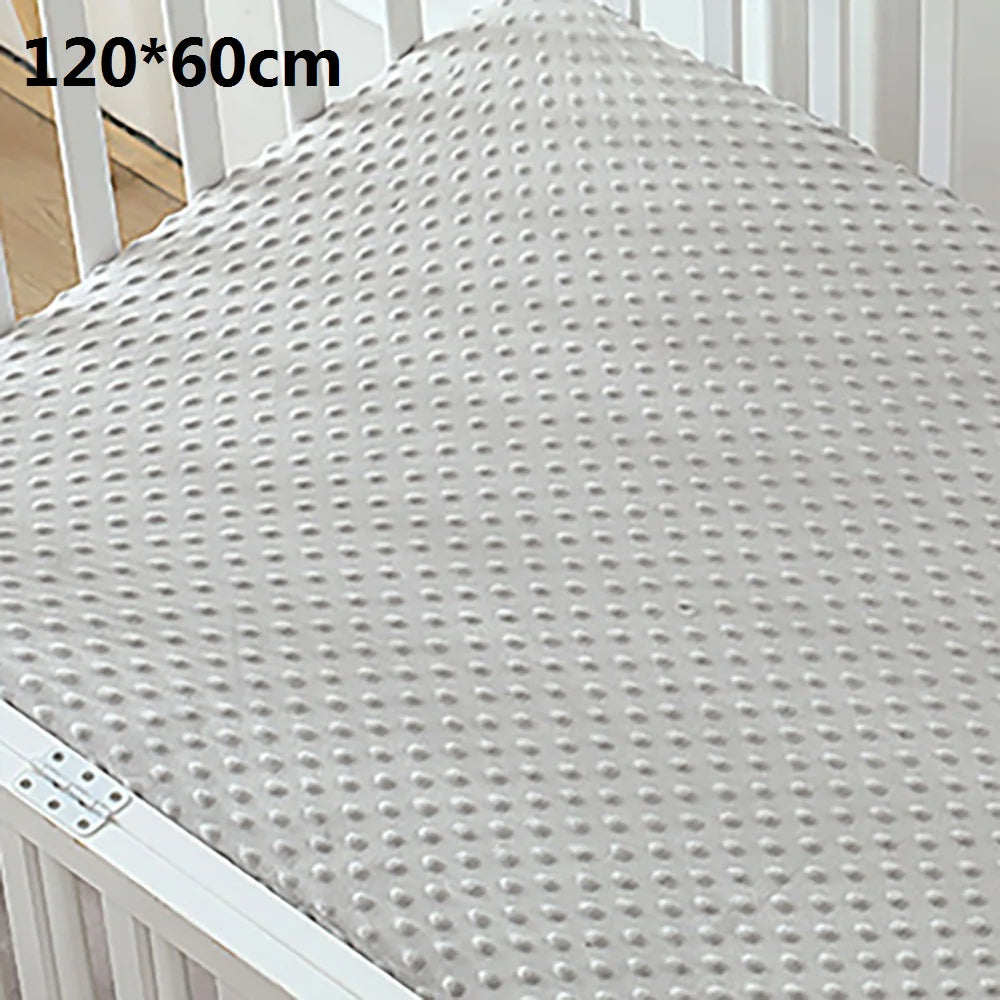 Crib Sheets 3D Dot Velvet Bed Cover Children'S
