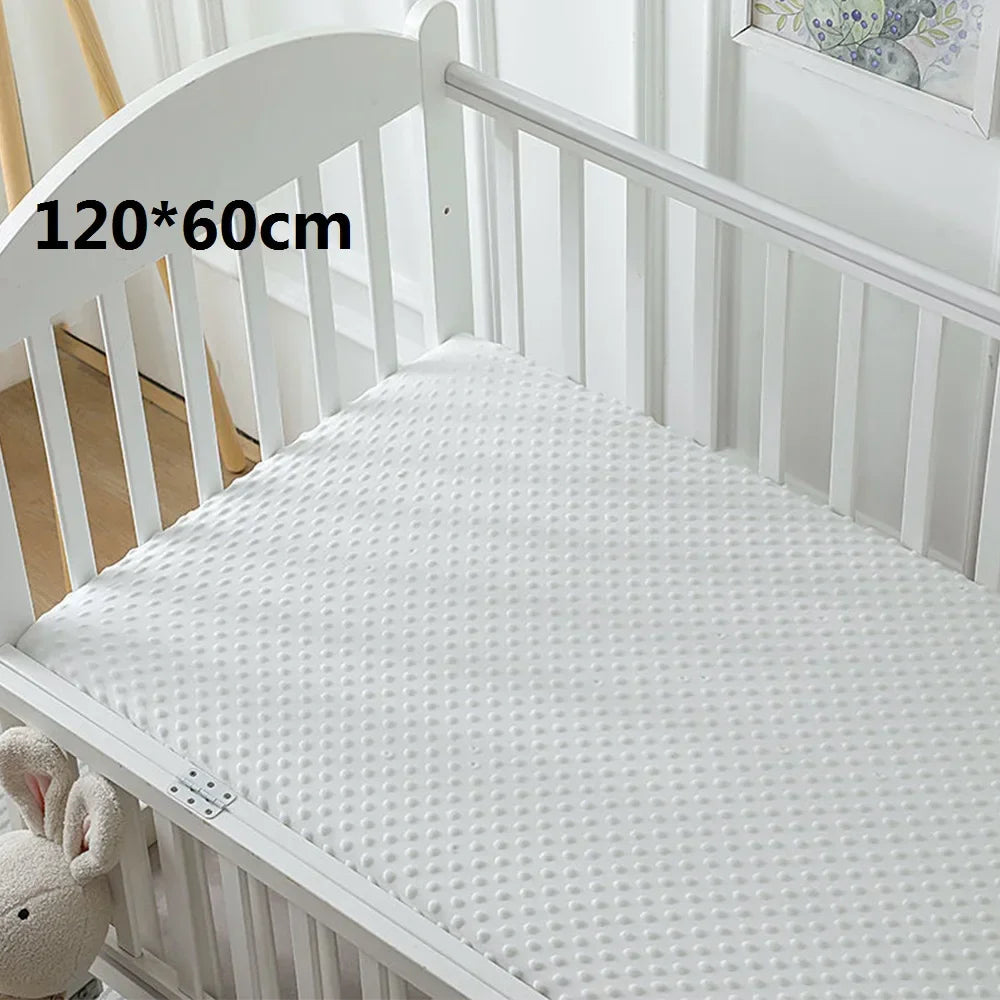 Crib Sheets 3D Dot Velvet Bed Cover Children'S