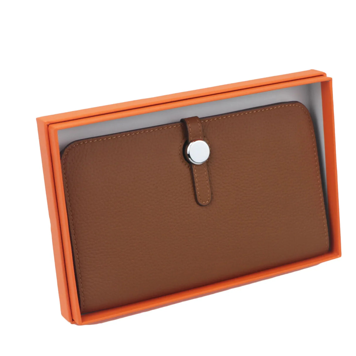 Custom Letters Pebble Pattern Genuine Cowhide Travel Wallet Maternal Bag For Women's Long Handbag Passport Clip Bag Cardholder