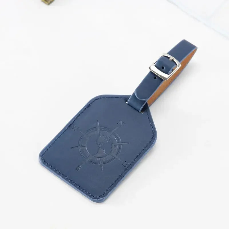 Cute Cartoon Cat Luggage Tag PU Leather Suitcase