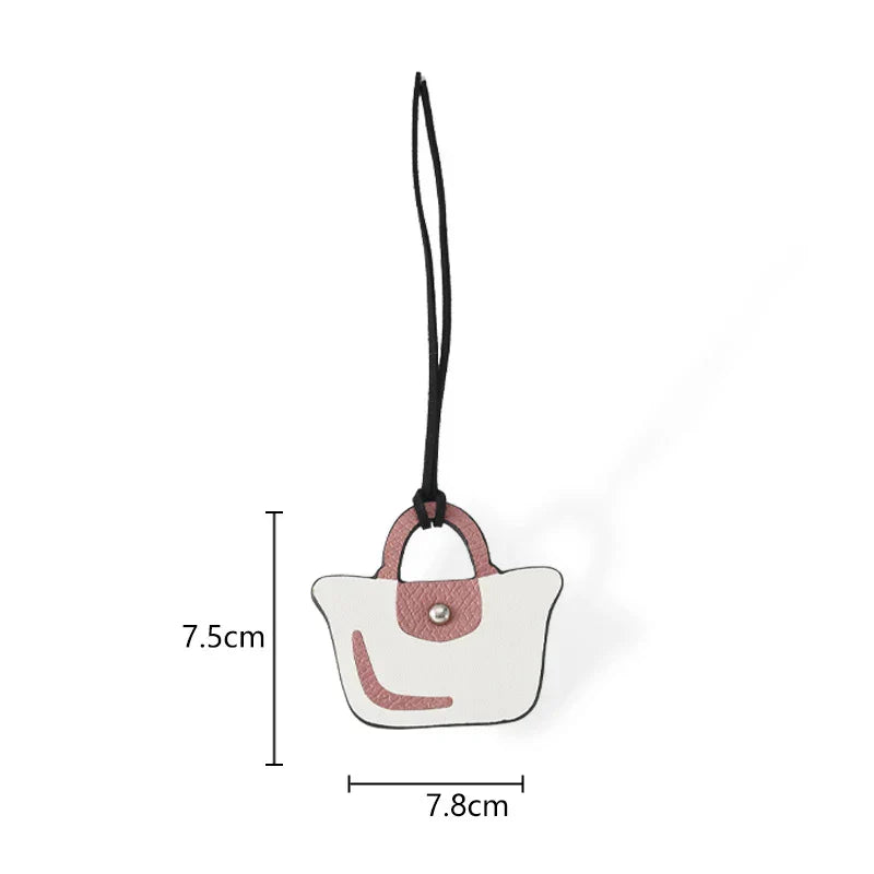 Cute Small Bag of Cowhide Pendant Cute Mini