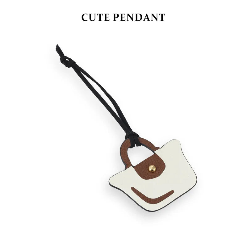 Cute Small Bag of Cowhide Pendant Cute Mini