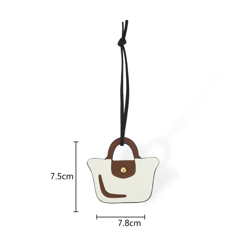 Cute Small Bag of Cowhide Pendant Cute Mini