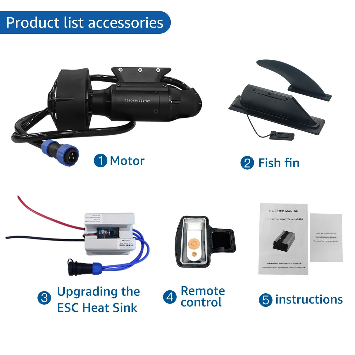 DC24V DC12V Battery Electric Fin Stand Up Paddle