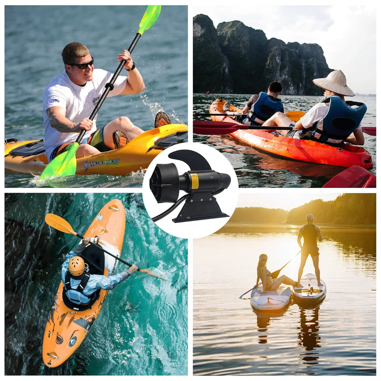 DC24V DC12V Battery Electric Fin Stand Up Paddle