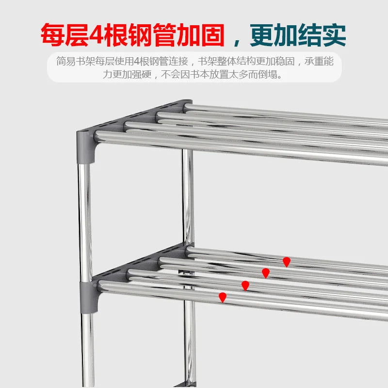 DIY Multilayer Shoes Rack Steel Tube Shoe Cabinet