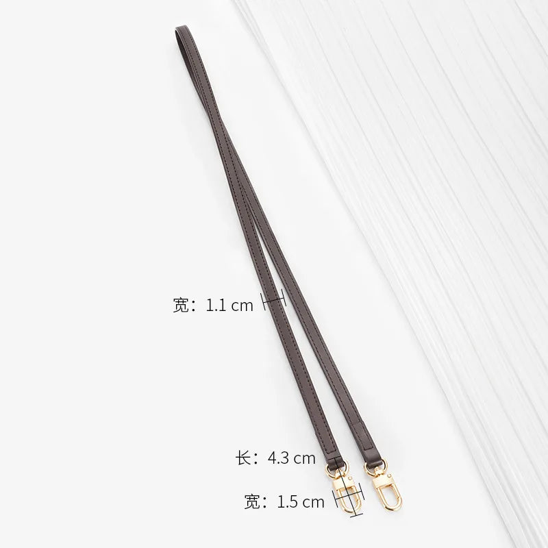 Dark Brown Replacement Leather Bag Straps for LV