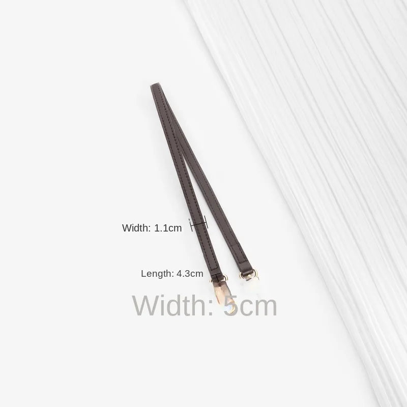 Dark Brown Replacement Leather Bag Straps for LV