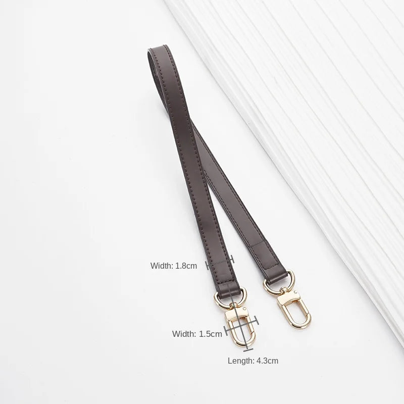 Dark Brown Replacement Leather Bag Straps for LV