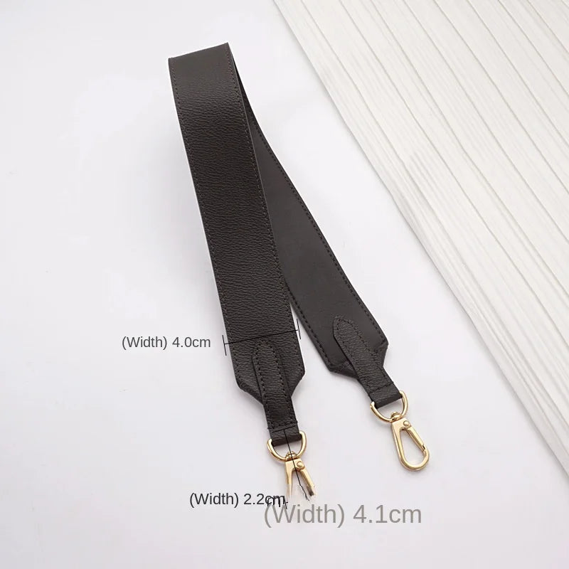 Dark Brown Replacement Leather Bag Straps for LV
