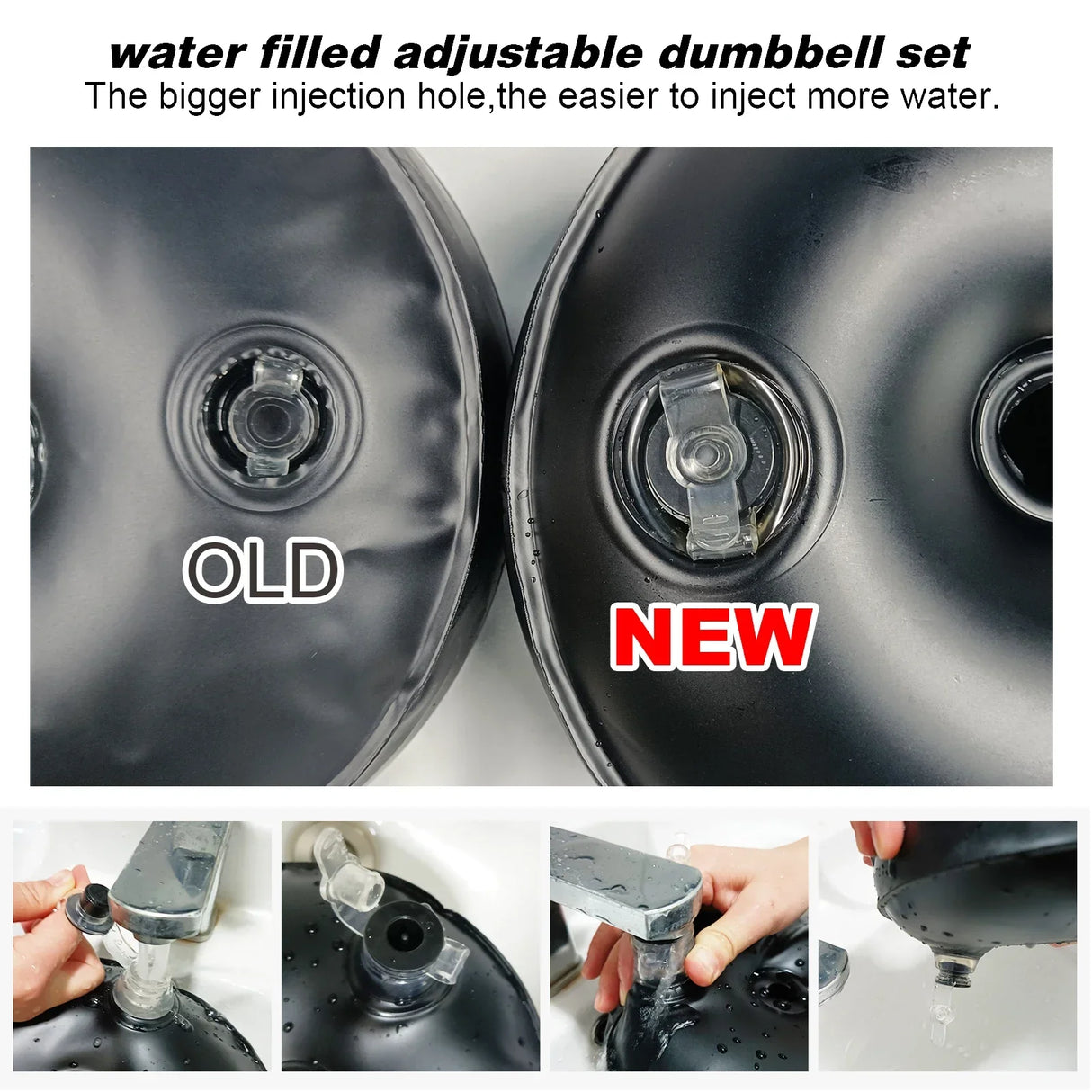 Deiris 1-35 KG Water Filled Travel Dumbbell Sets